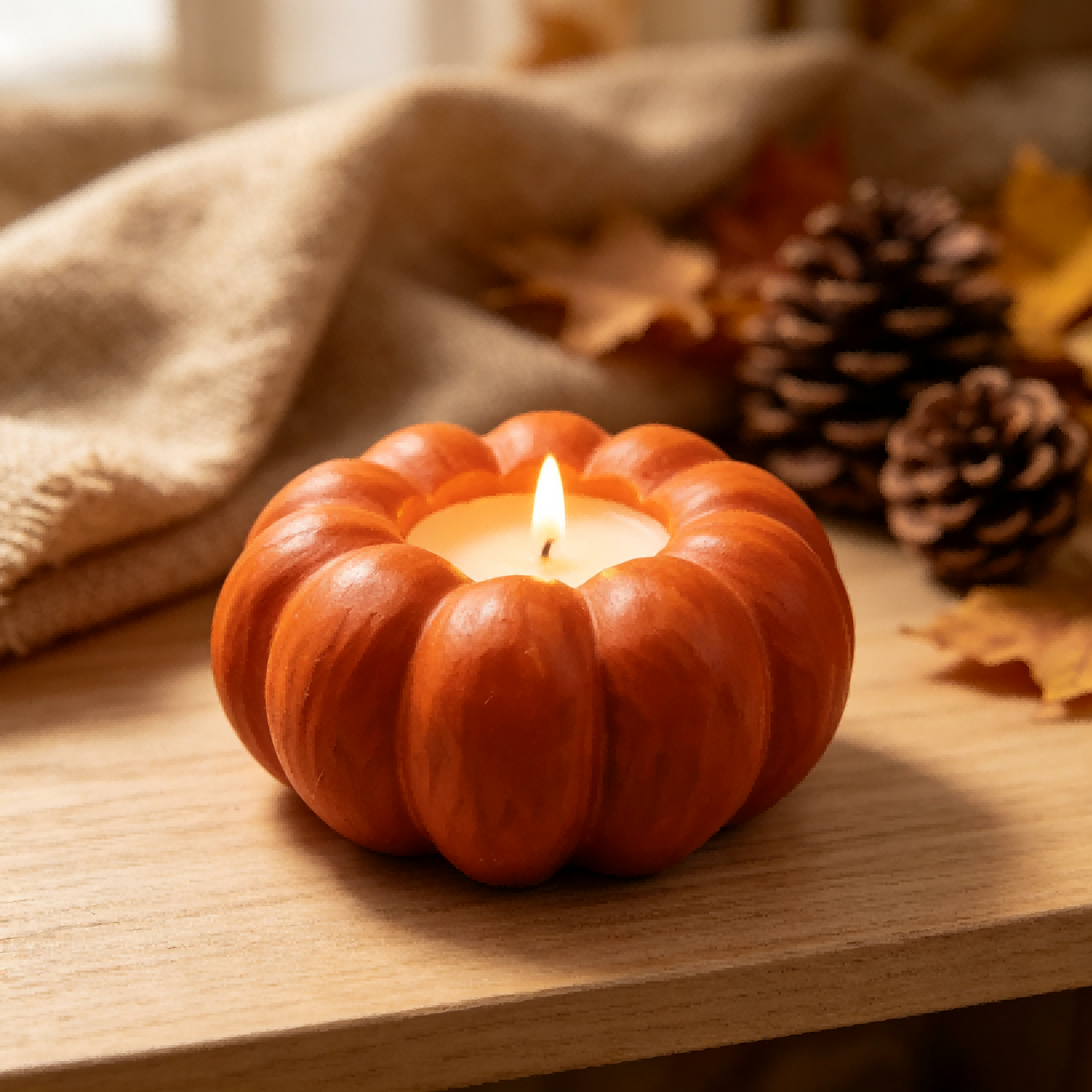 Rustic Pumpkin Resin Collection - Cozy Autumn Decor